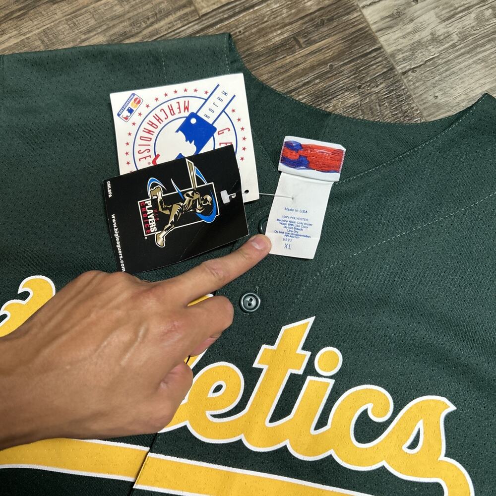 Majestic Oakland Athletics A’s Giambi Anniversary Jersey Size XL - Picture 2 of 5